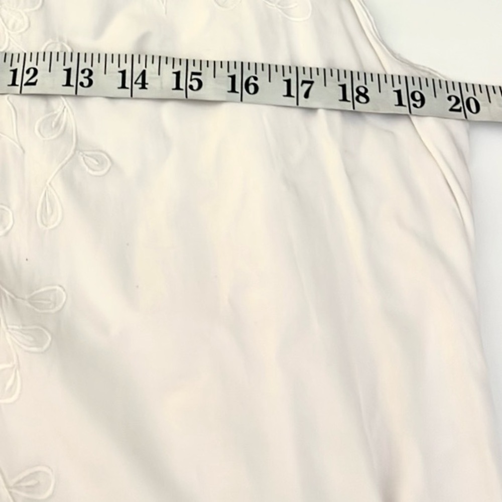 Vintage HiBis,Lace Works, Antique White Embroidered Rayon Dress,EUC, Size XL - Picture 9 of 10